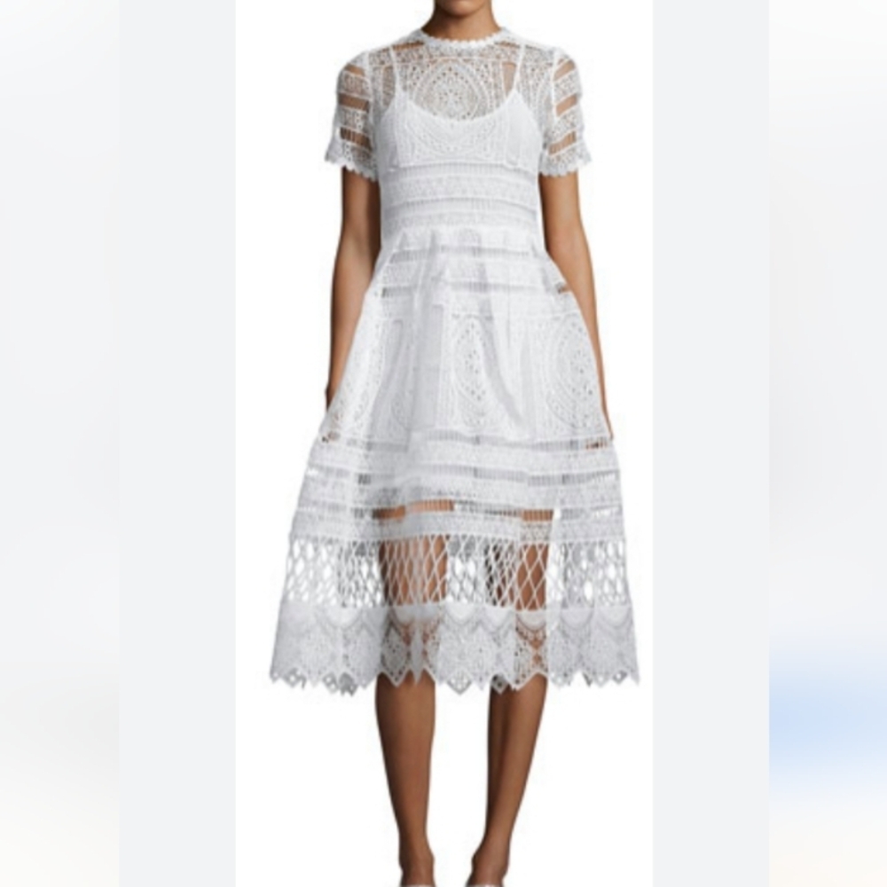NWT ALEXIS ALANNA white Embroidery dress size XS - Picture 3 of 9